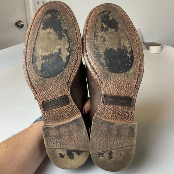 Robert Wayne Montana Buckle Leather Loafers SZ 10D
